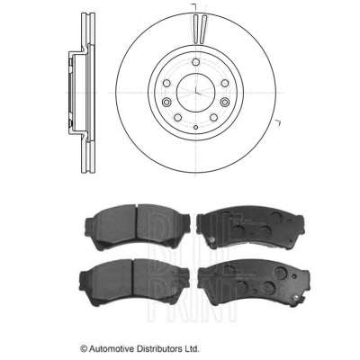Комплект передних тормозных дисков и колодок Mazda 6 (GH)